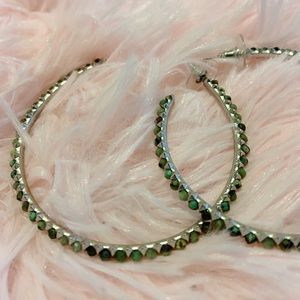 Kendra Scott Light Green/Teal Hoops